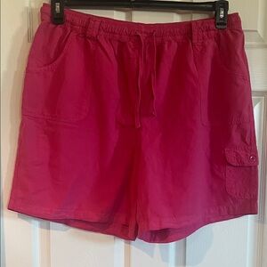 Karen Scott Vibrant Pink Cargo Shorts